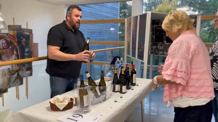 Guests meeting wine producers at the Somerset Wine Fair
