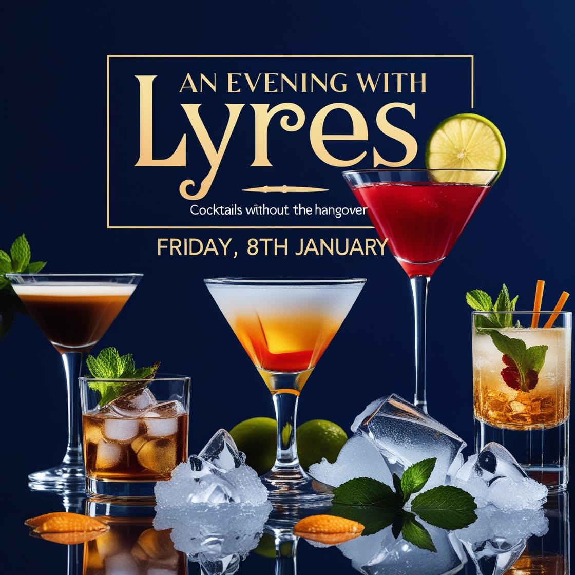 An Evening alcohol-free mixology from Lyre's - Friday 8th January 7-9pm