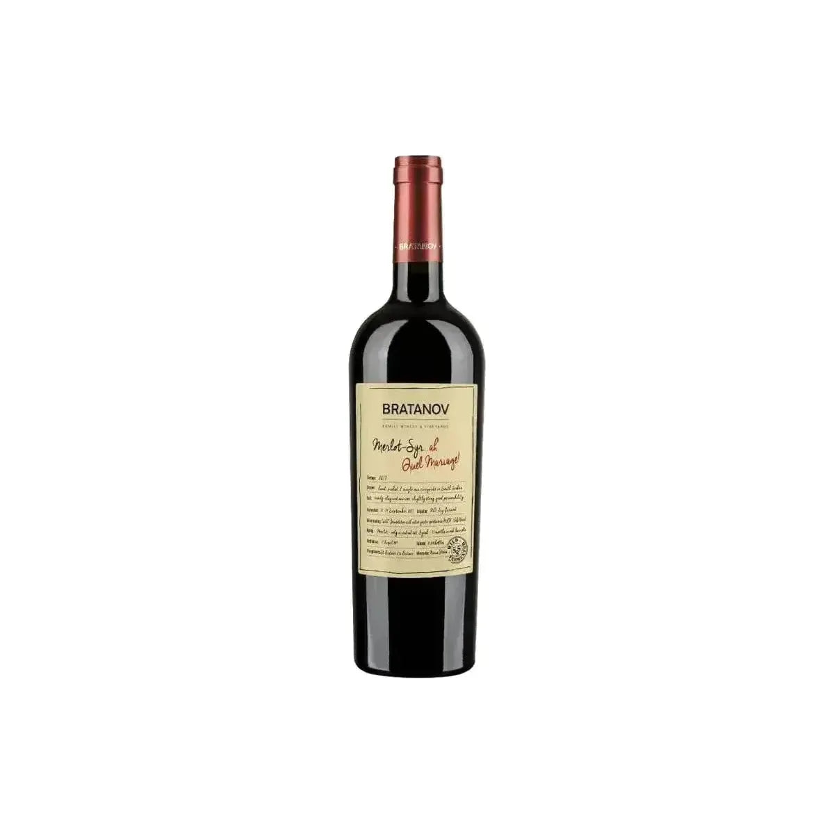 Bratanov Merlot & Syrah Quel Mariage 2018 Wine
