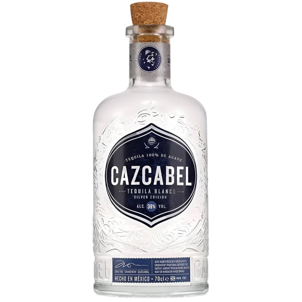 A bottle of Cazcabel Tequila Blanco Tequila