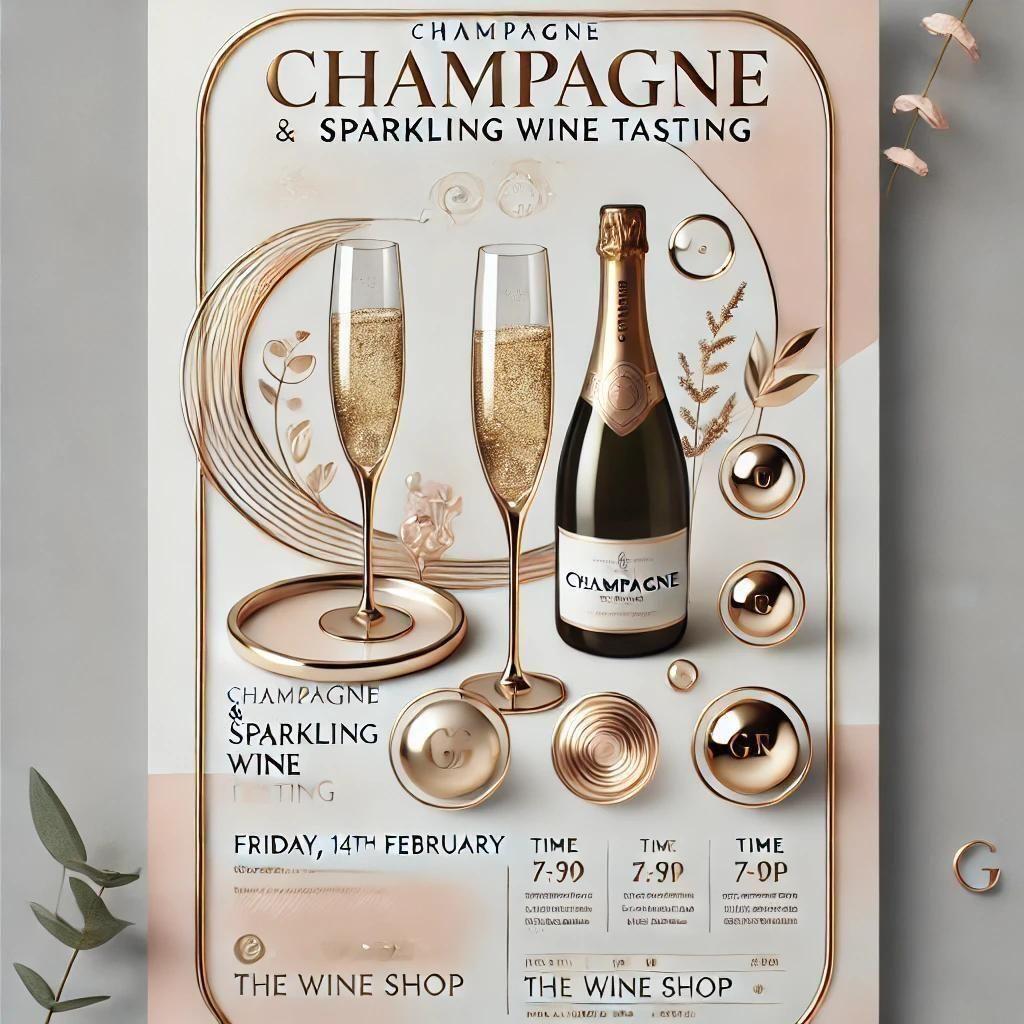 Champagne and Sparkling Wine Tasting - Friday 14th February 7-9 pm