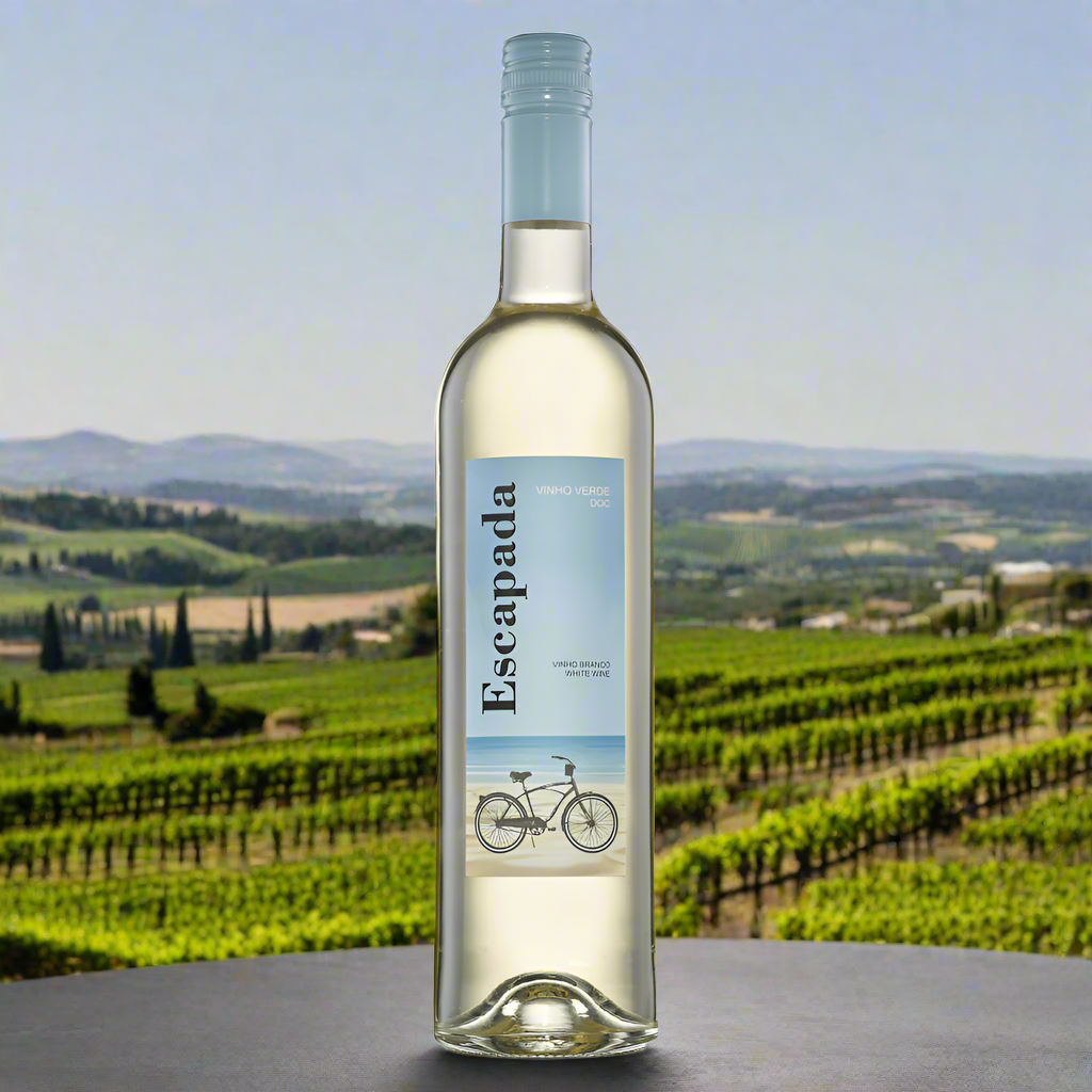 Lush Green Vineyard in Minho Region
A vibrant, green vineyard in northern Portugal, with vines climbing up pergolas under a bright sky. Dewy leaves and distant hills suggest cool Atlantic breezes—ideal for showcasing the natural freshness of Vinho Verde.
