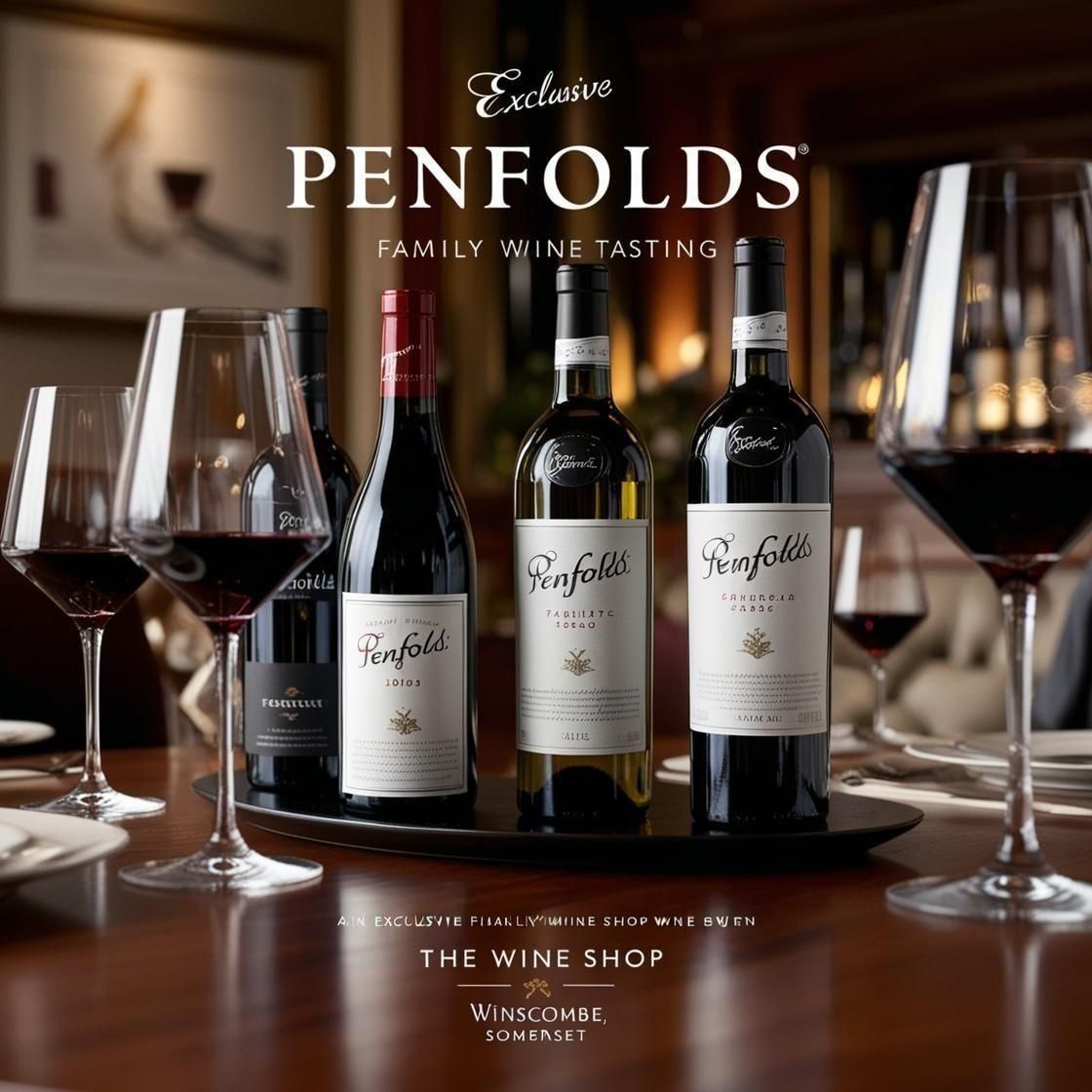 Exclusive Penfolds Family Wine Tasting - Thursday 28th November 7-9 pm