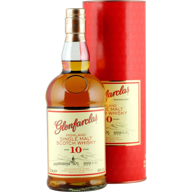 Glenfarclas Highland Single Malt Scotch 10 Year Old Whisky Whisky
