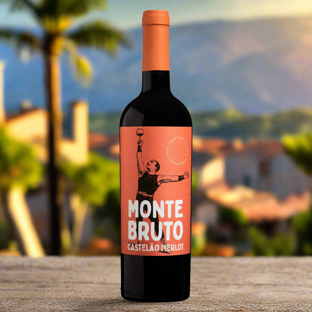 Monte Bruto Merlot on sunlit rooftop