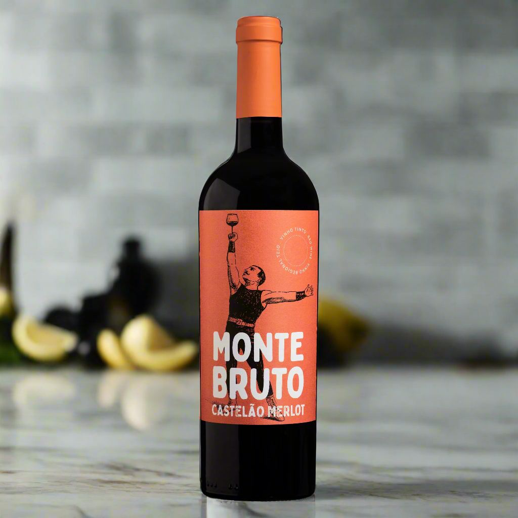 Monte Bruto Merlot on modern counter top