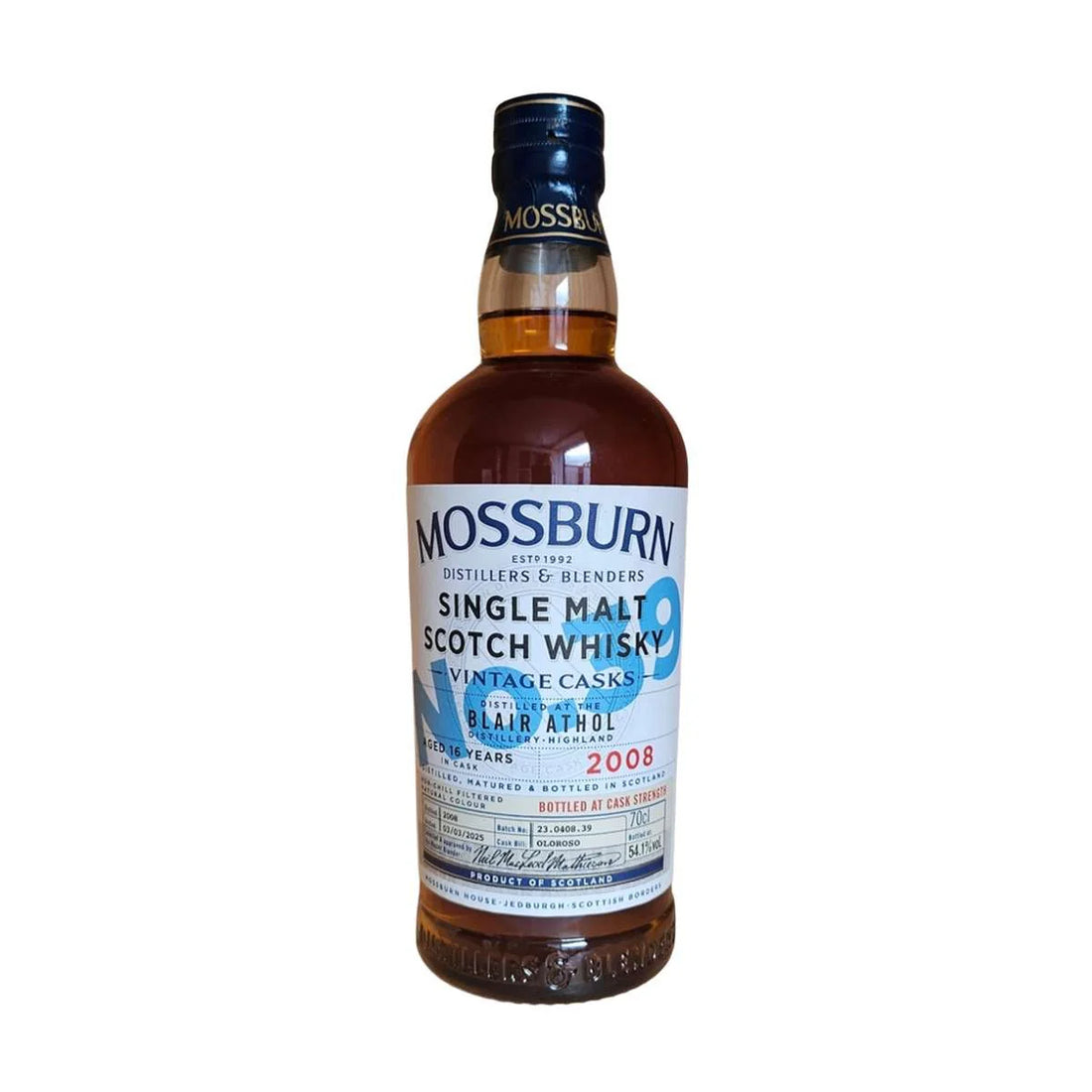 Mossburn Blair Athol 2008 Oloroso Finish – Speyside, Scotland