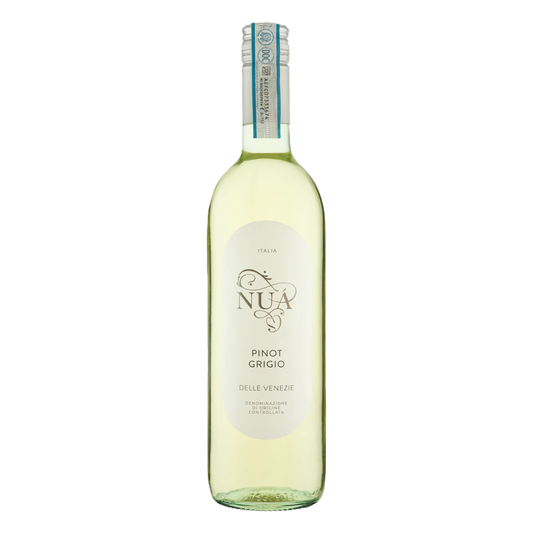 Bottle of NUA Pinot Grigio from Italy.