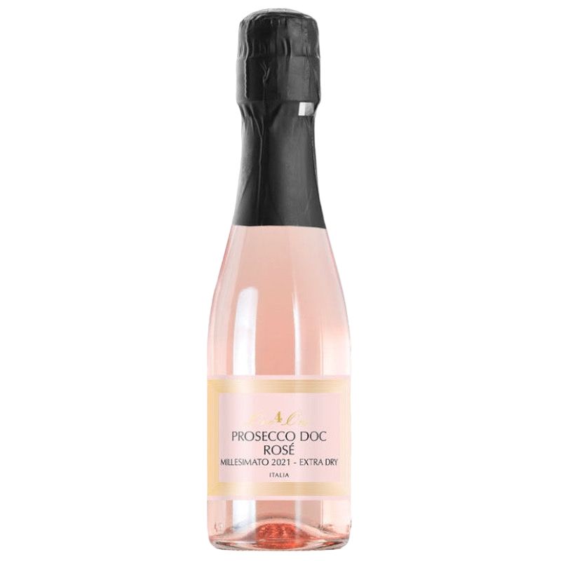 One4One Sparkling Rosé bottle with black cap on a white background