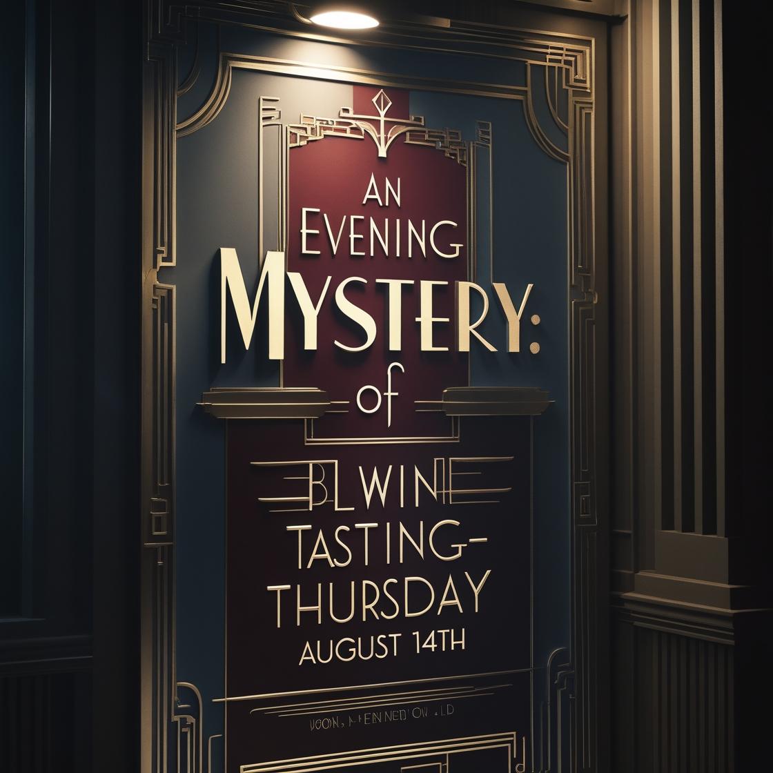 An Evening of Mystery Blind Wine Tasting - Thursday 14th August 7-9 pm