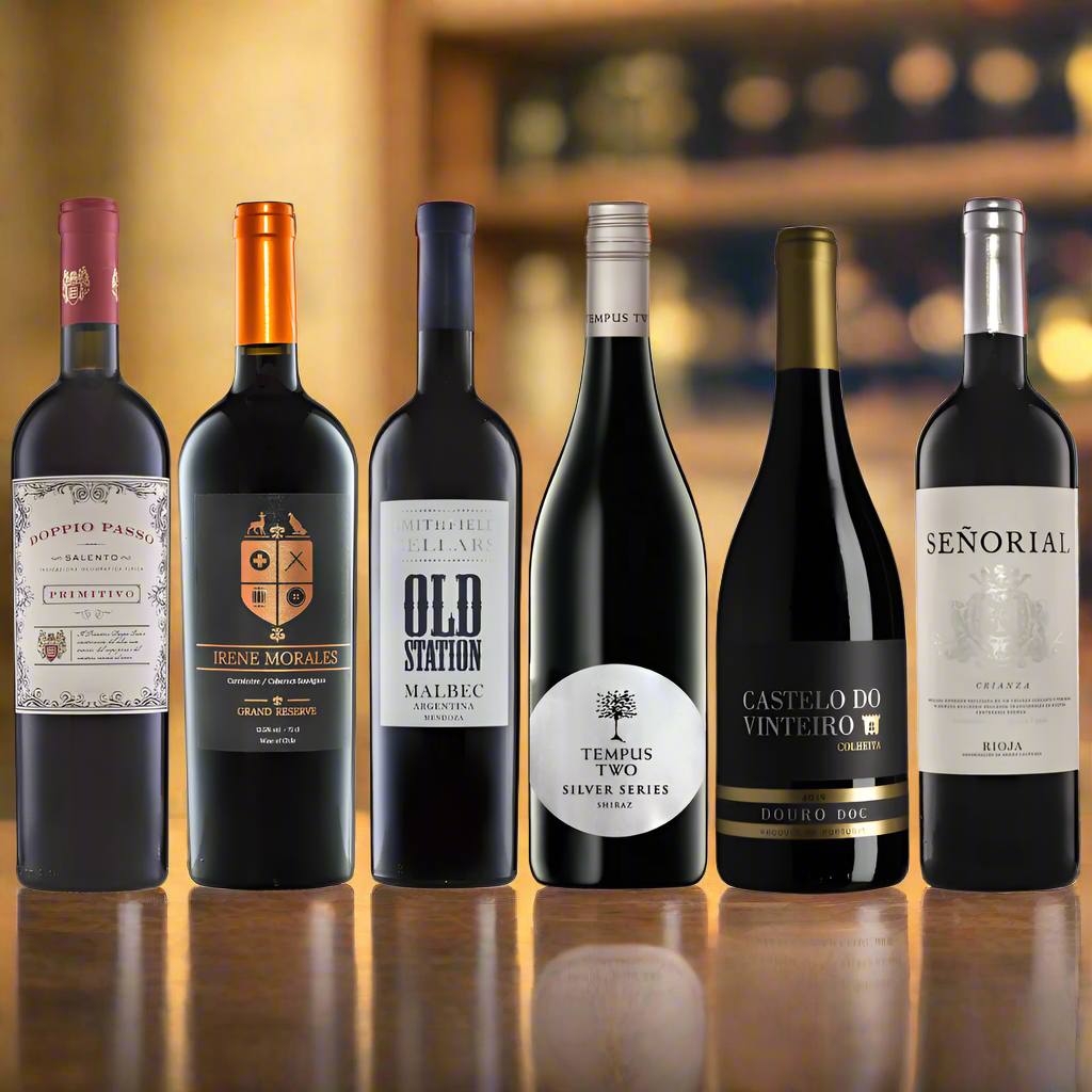 The Big Red Wine Case Wine Case 6 x 75cl,12 x 75cl