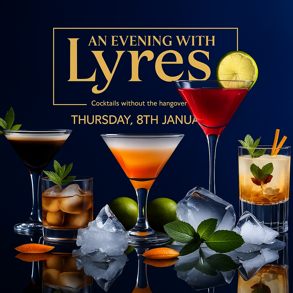 An Evening alcohol-free mixology from Lyre's - Thursday 8th January 7-9pm