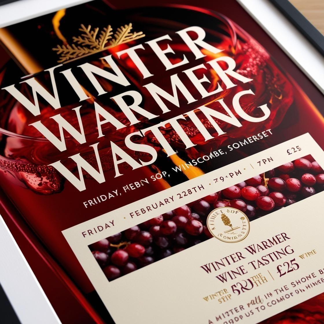 Winter Warmer Wine Tasting - Friday 28th February 7-9 pm