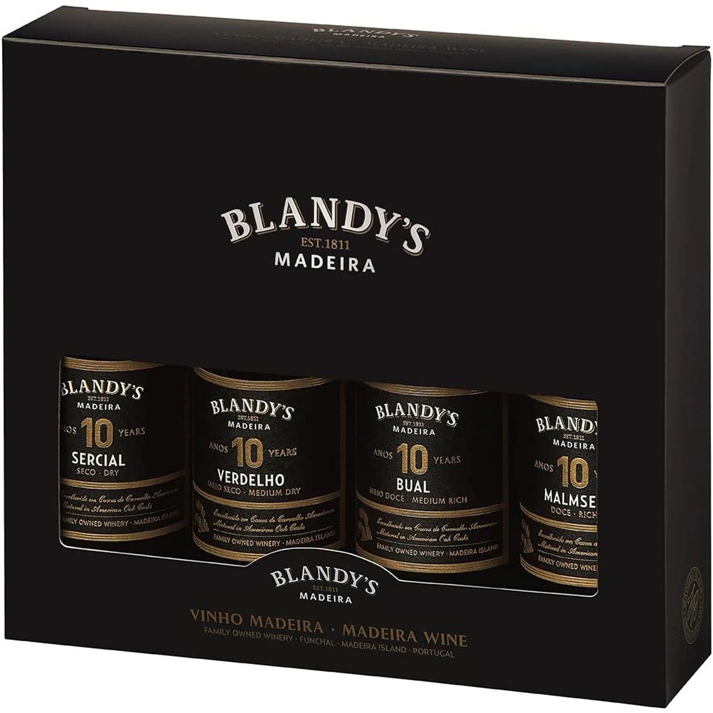 Blandy's Madeira 10 Year Tasting Pack (4 x 20cl)