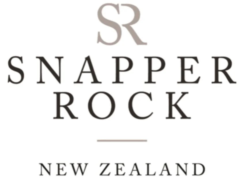 Snapper Rock New Zealand wine brand logo — SR monogram above the name Snapper Rock New Zealand on a white background