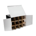 12 Bottle Wine Gift Box – Open with Divider