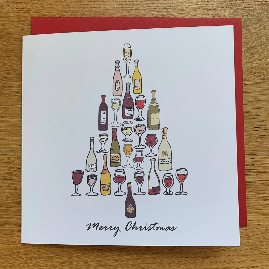A Ray of Sunshine Cards Wine Christmas Card front