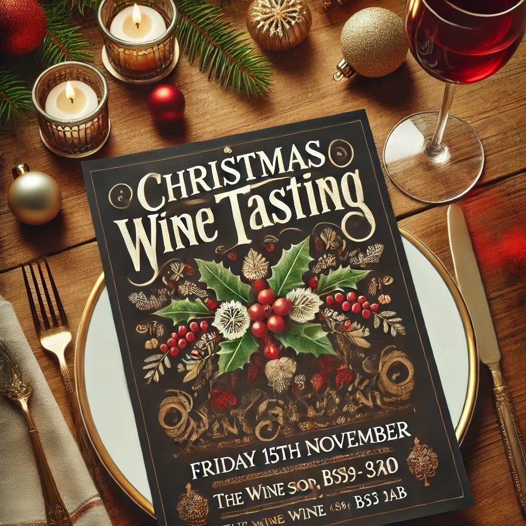 Christmas Wine Tasting - Friday 15th November 7-9 pm