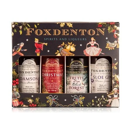 Foxdenton Christmas 4 x Mini Gin Gift Set