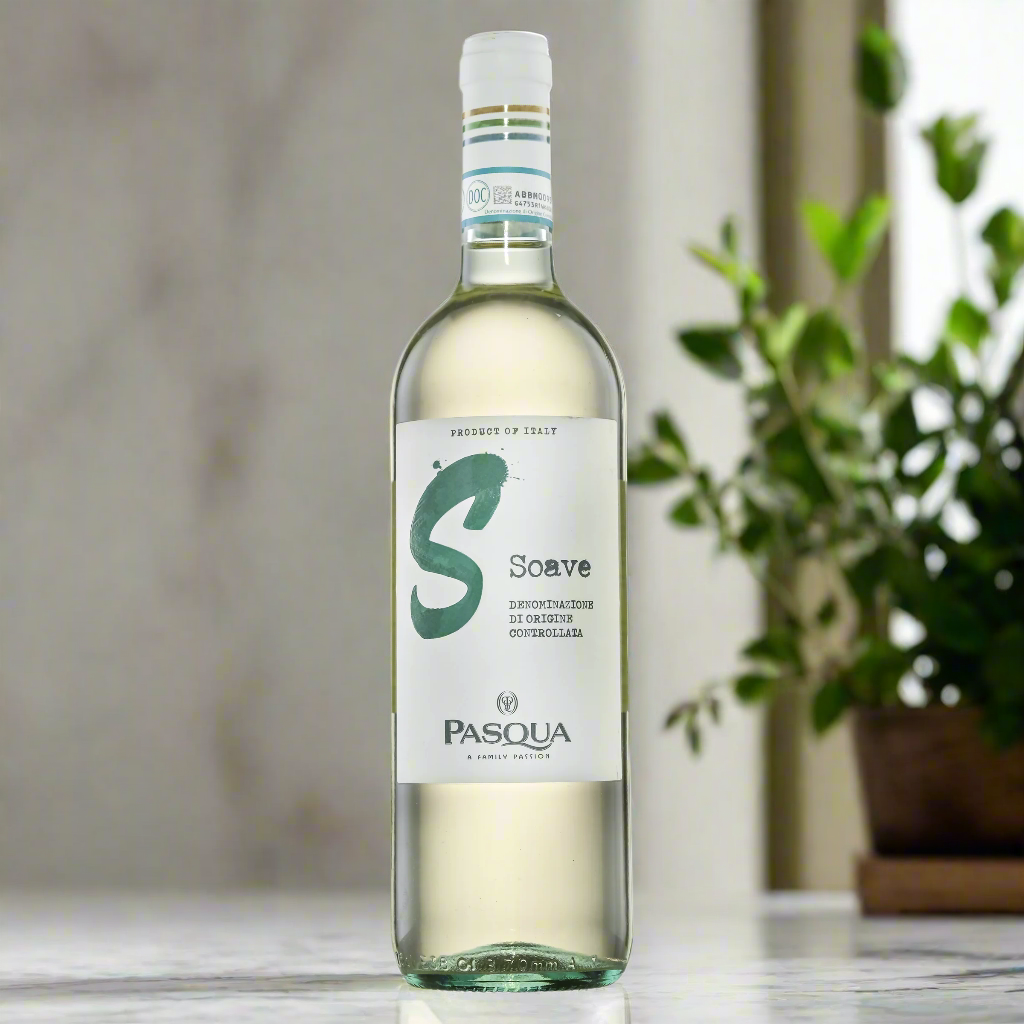 Pasqua Colori D’Italia Soave on marble kitchen counter