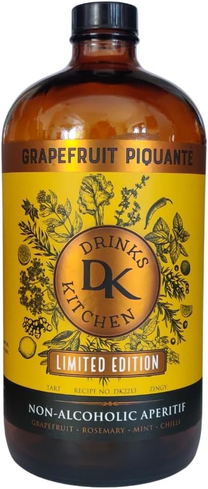 Drinks Kitchen Grapefruit Piquante Non-Alcoholic Aperitif Non-alcoholic