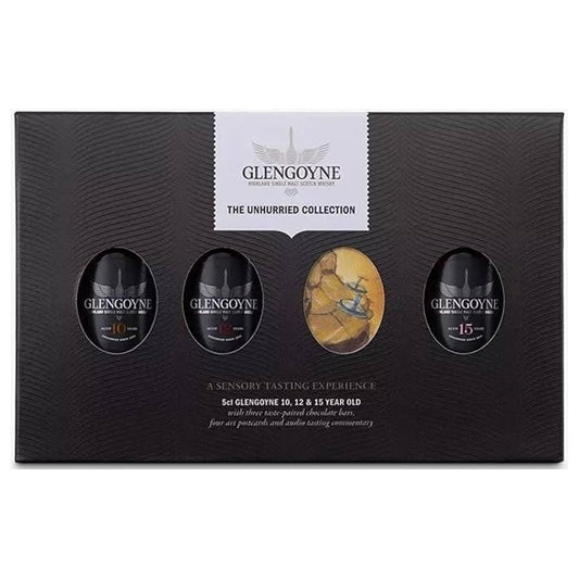 Glengoyne Whisky Trio & Chocolate Gift Set, 3 x 5cl