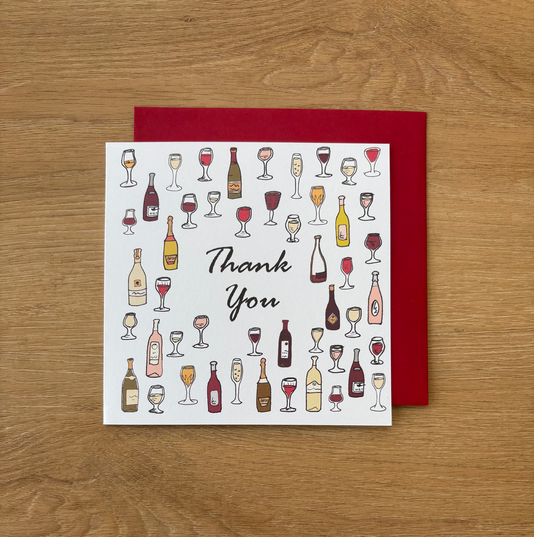 Wine Thank You Card