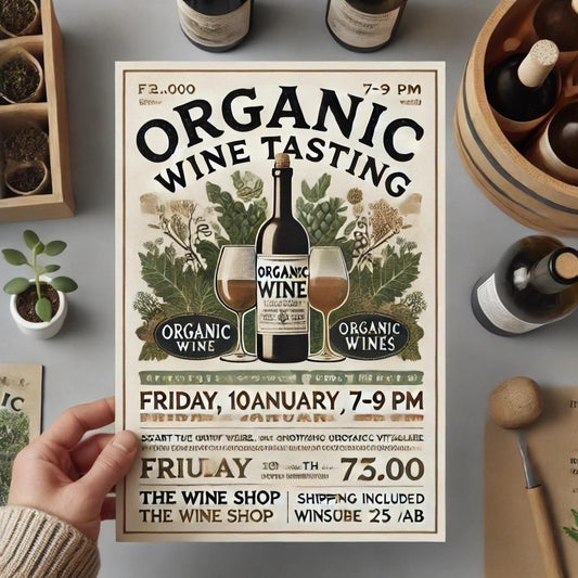 Organic Wine Tasting - Friday 10th January 7-9 pm