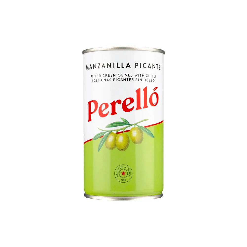 Perelló Manzanilla Picante Olives jar