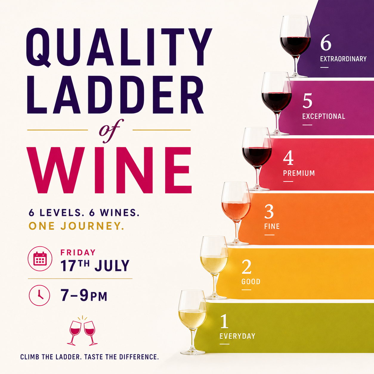 Quality Ladder of Wine - Friday 17th July 7-9pm