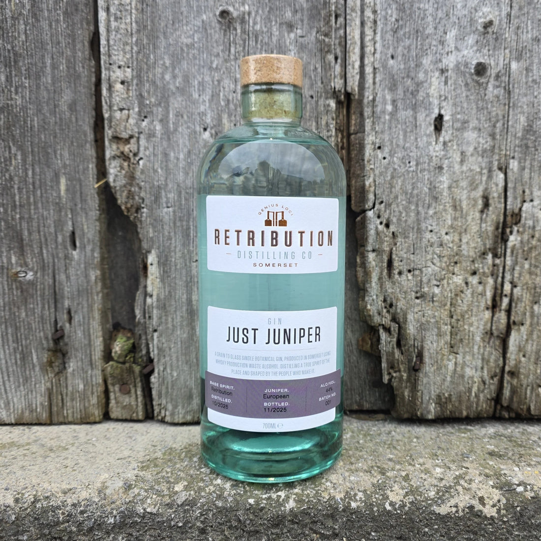 Retribution Distilling Co. Just Juniper Gin – Somerset, England