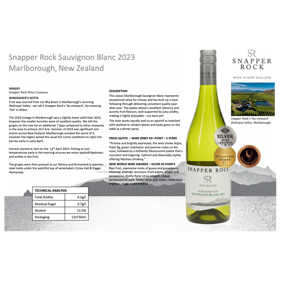 Snapper Rock Sauvignon Blanc 2023