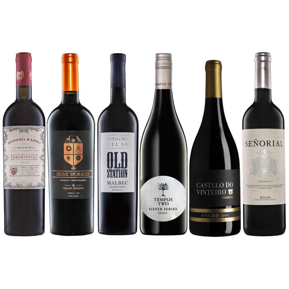 The Big Red Wine Case – 12 Mixed Red Wines