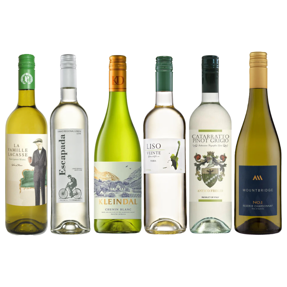 Wine Rack Filler White Case – 6 Mixed White Wines