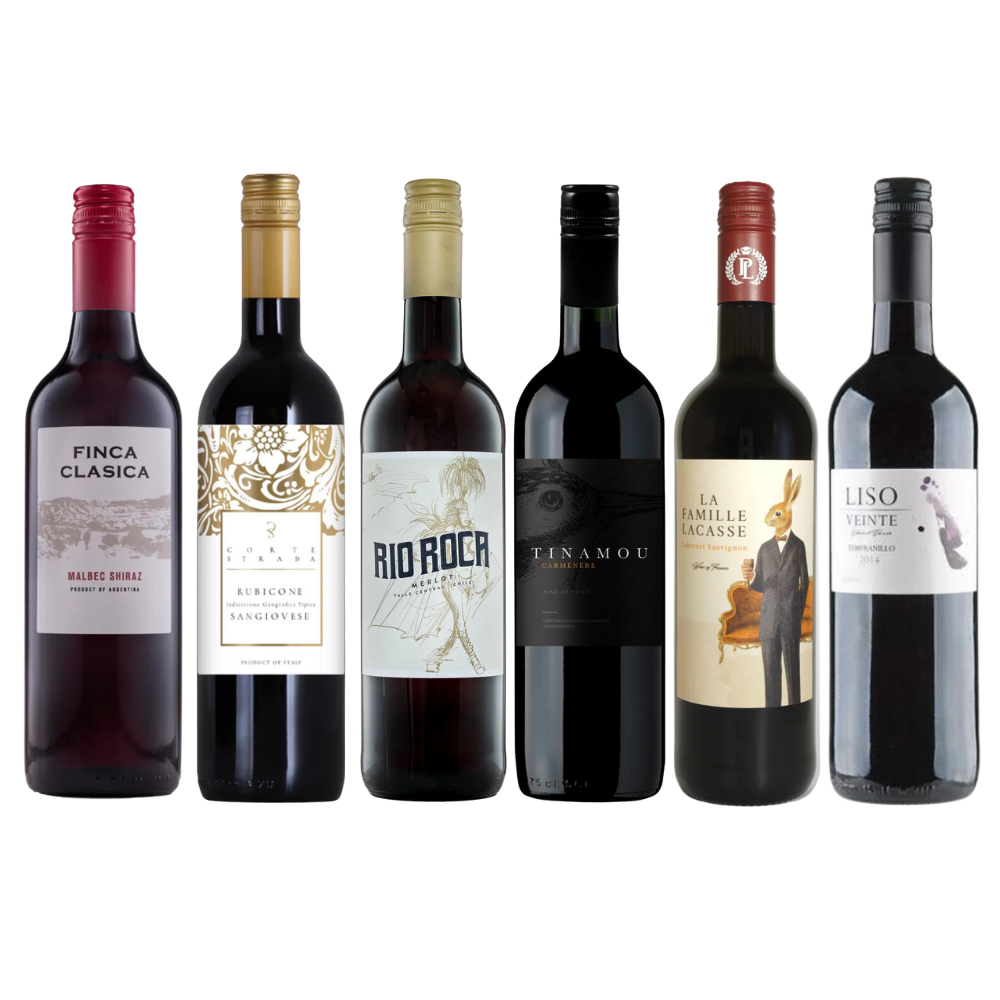 Wine Rack Filler Red Case – 6 Mixed Red Wines