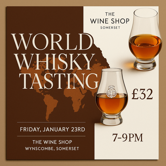 World Whisky Tasting - Friday 23rd January  7-9 pm