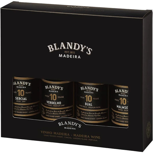Blandy's Madeira 10 Year Tasting Pack (4 x 20cl)