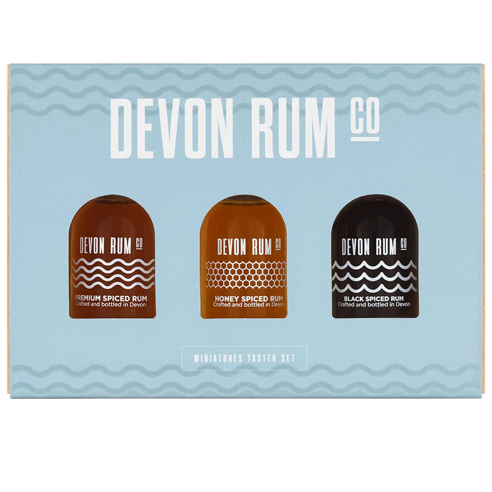 Devon Rum Co Miniatures Taster Set 3 x 5cl gift box