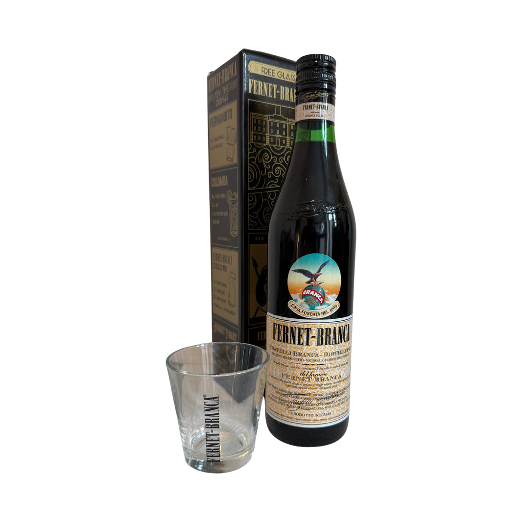 Fratelli Branca Fernet-Branca 70cl bottle gift pack with glass